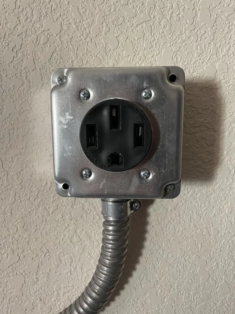 NEMA 14-50 outlet installed for Smart Home Electrical in Shiprock